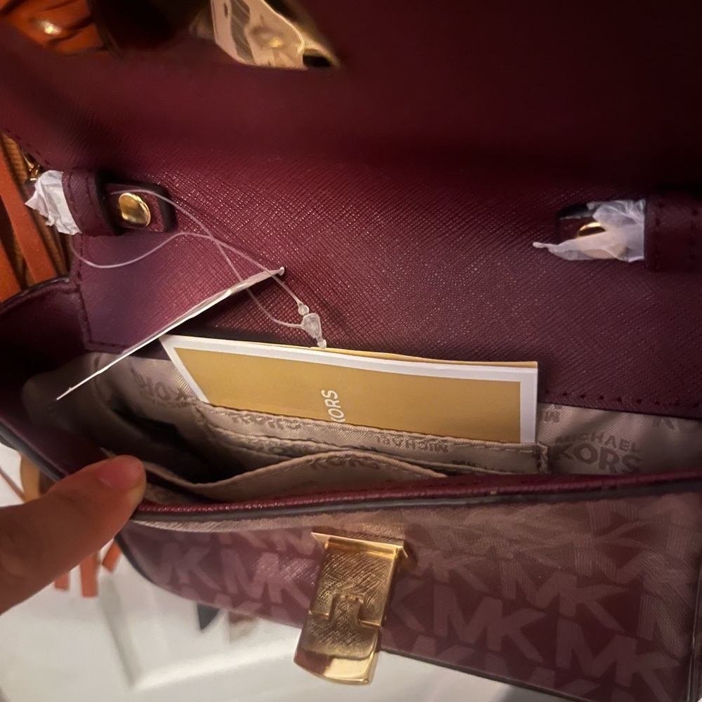Michael Kors Burgundy Crossbody Bag - Picture 3 of 4